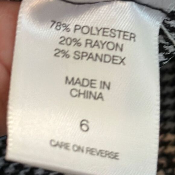 New York & Company Women’s Black White Checkered Pencil Skirt size 6 - Picture 7 of 7